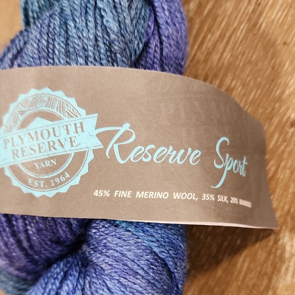 Plymouth Yarn Reserve Sport Blue Yarn - Picture 3 of 6